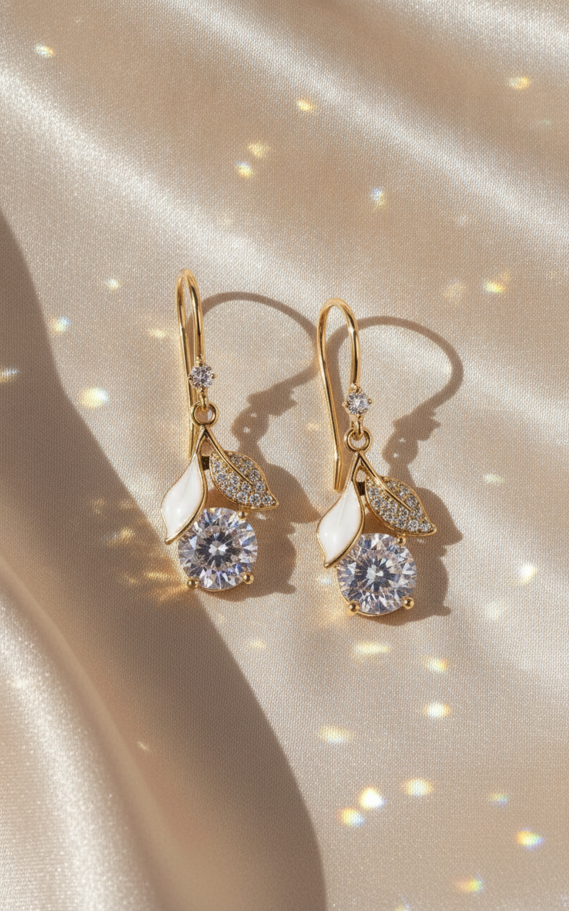 Dainty Blossom Drop Earrings