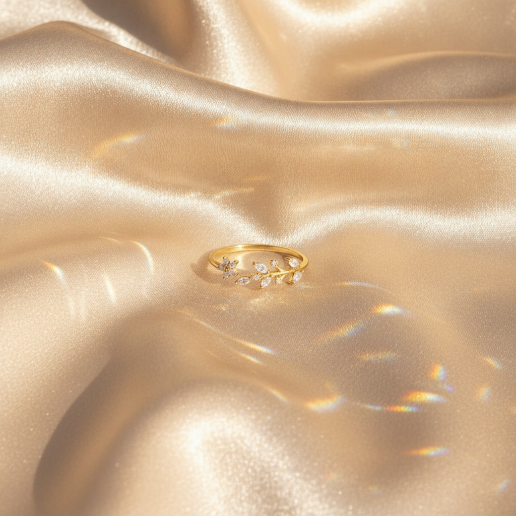 Floral Leaf Ring