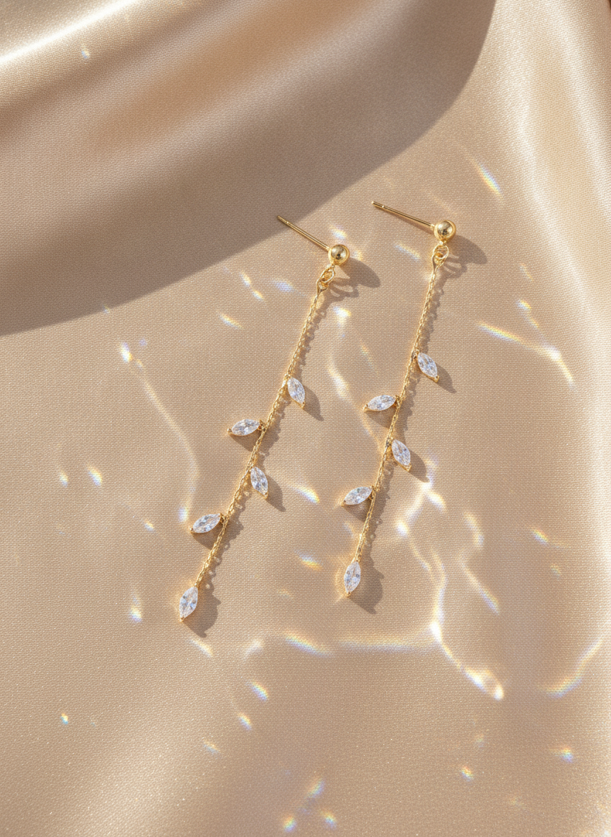 Leaf Drop Earrings